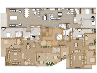پلان غربی طبقات 1تا 5 آپادانا